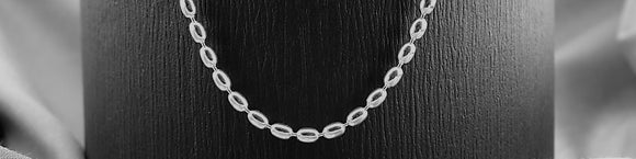 Sterling Silver Charleston Rice Bead Necklaces/Bracelets & Anklets 1.8mm - Small Grain