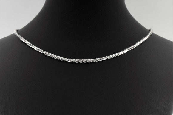 Sterling Silver Spiga Necklace
